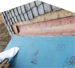 屋根の雨漏り工事